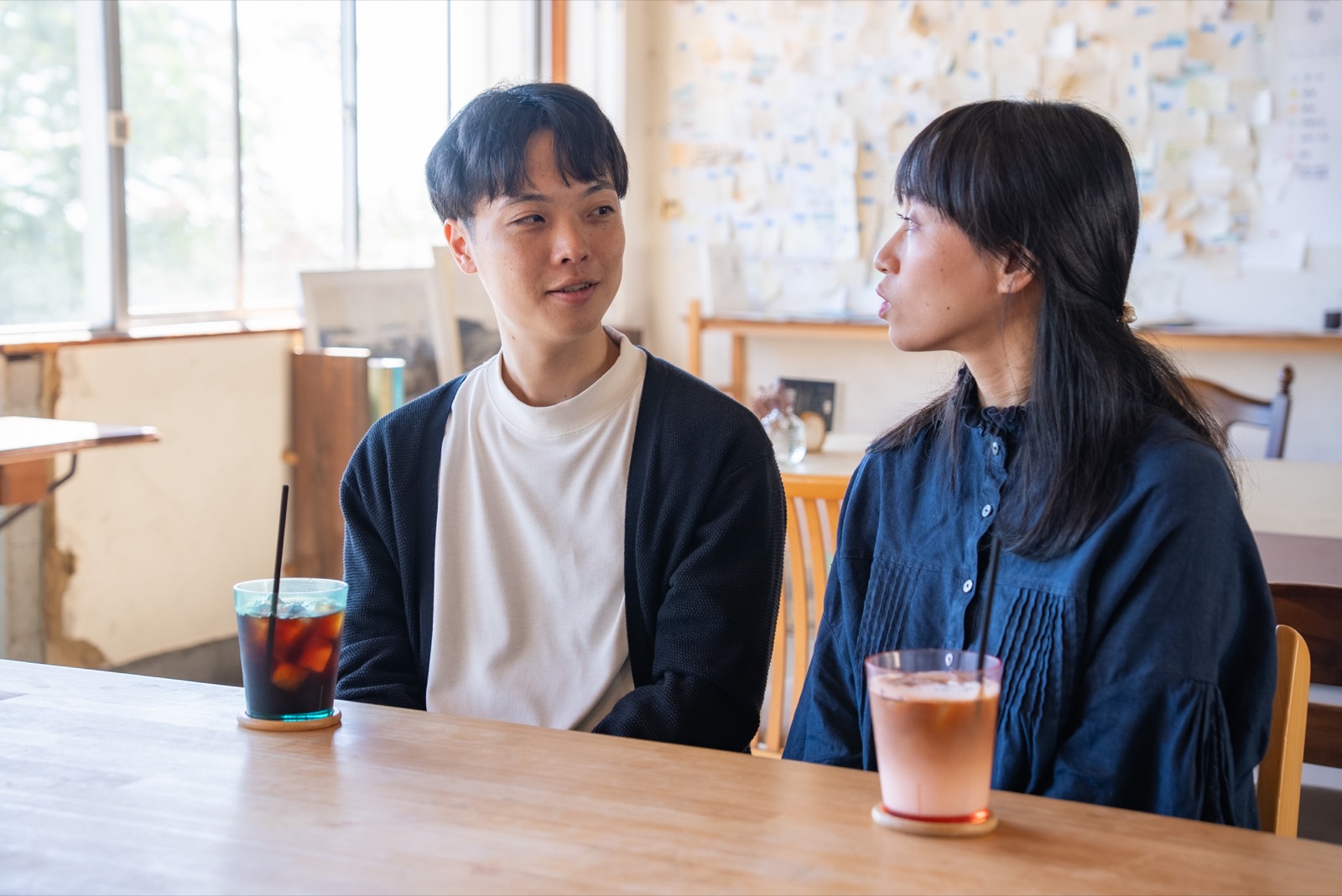 取材中の向井さんご夫婦