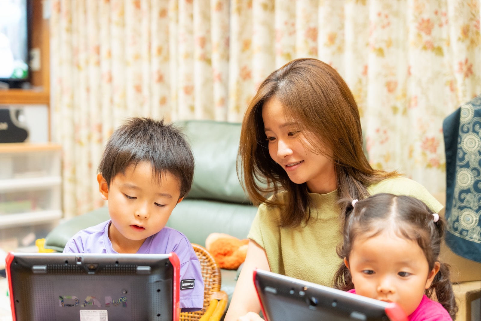 奥様とお子さんたち